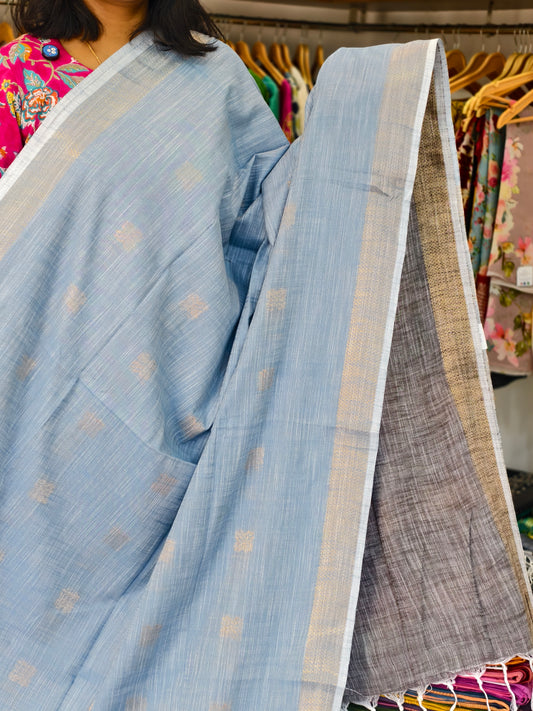 semi linen saree PC17953