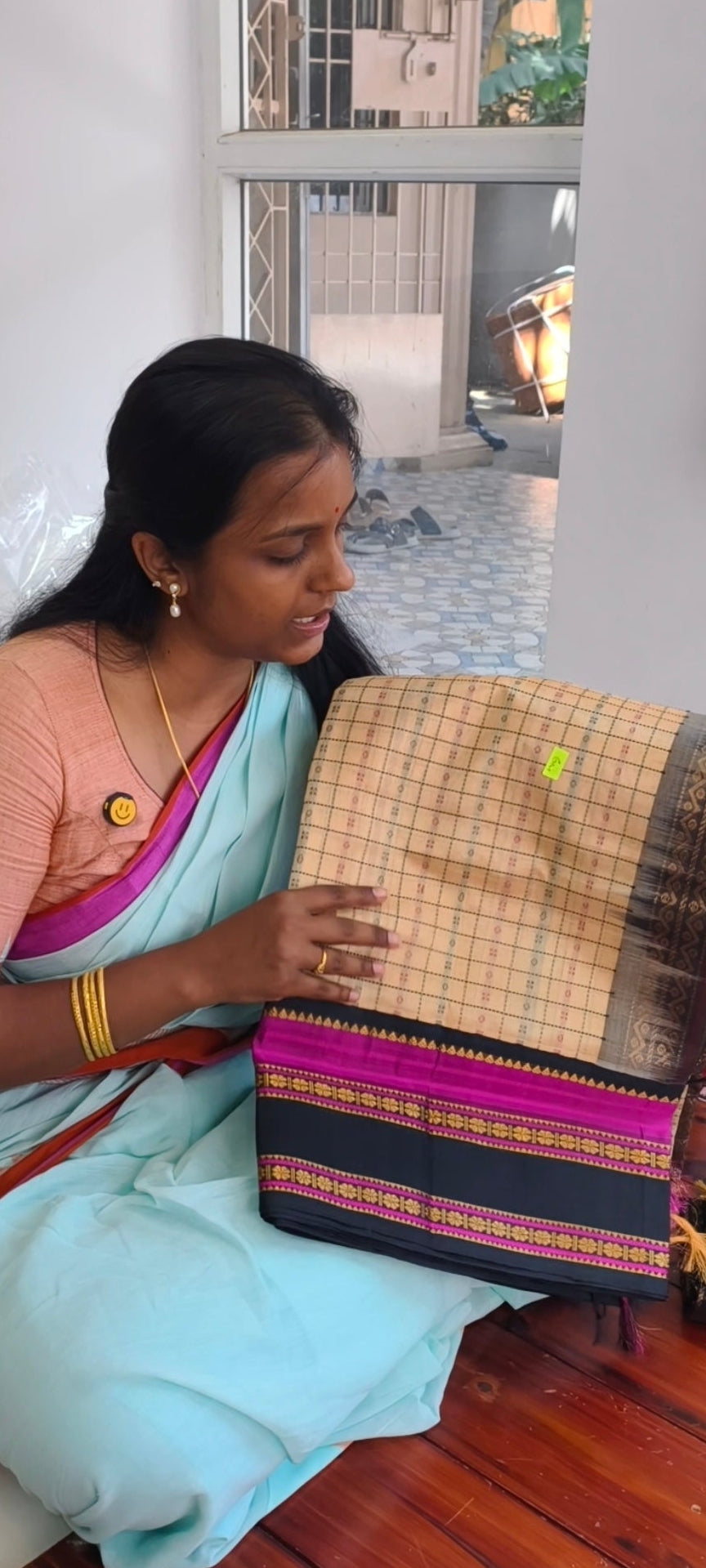 Kanchi Handloom Silk Cotton Saree PC16986