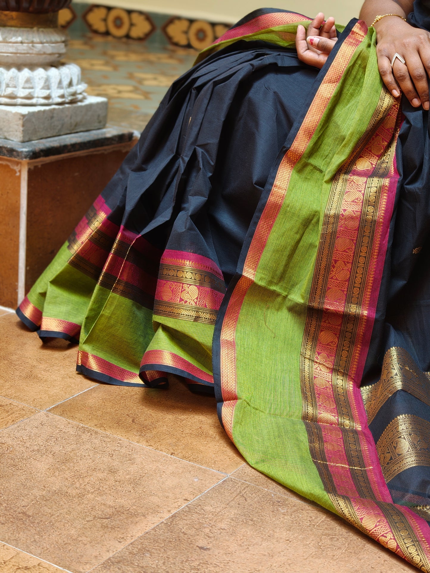 Chettinad handloom Cotton Saree PC16583