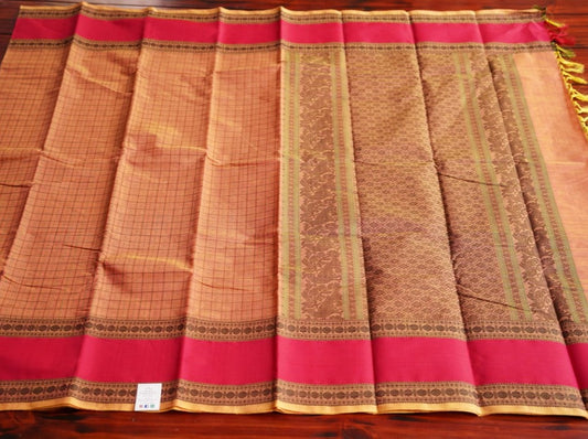 Lakshadeepam Kanchi handloom Cotton saree  PC5731 freeshipping - Parijat Collections