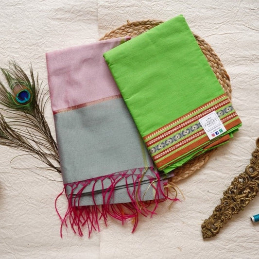 Mangalgiri Cotton Salwar Material with Dupatta PC5743 freeshipping - Parijat Collections