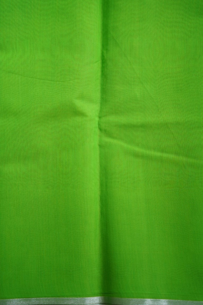 Parrot Green Kanchi Semi Silk Cotton Saree PC1519