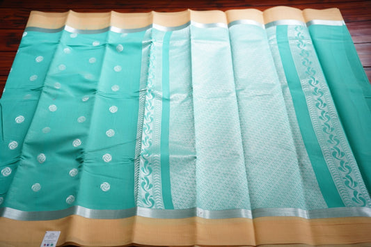 Sky Blue Kanchi Semi Silk Cotton Saree PC1512