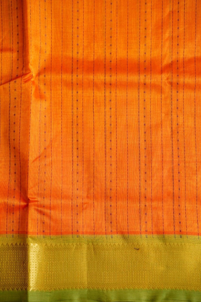 Lakshadeepam 9 yards Kanchi Handloom Silk Cotton Saree PC5936 freeshipping - Parijat Collections