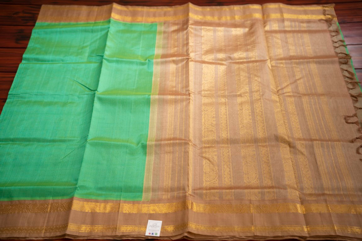 Korvai Kanchi Handloom Silk Cotton Saree PC7395