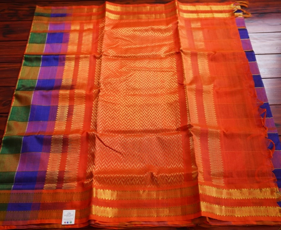 10 yards Kanchi Handloom Silk Cotton Saree PC7473