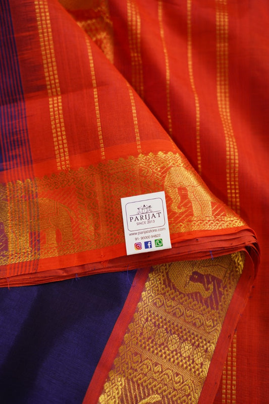 10 yards Kanchi Handloom Silk Cotton Saree PC7479