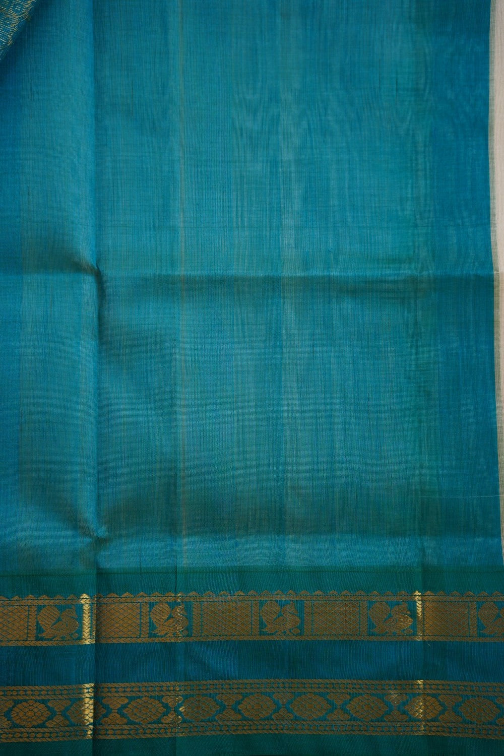 Kanchi Silk Cotton Saree With Zari Border  PC9720