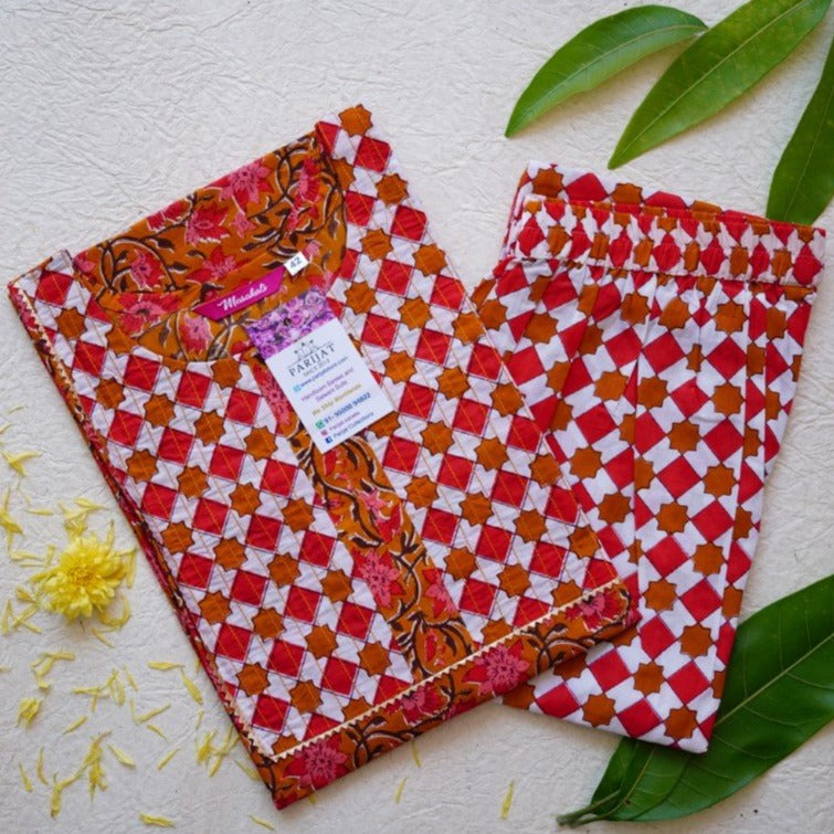 READYMADE COTTON KURTI TOP SETS PC4241 freeshipping - Parijat Collections
