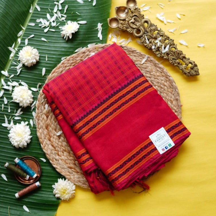 Lakshadeepam Kanchi Handloom Silk Cotton Saree PC6037 freeshipping - Parijat Collections