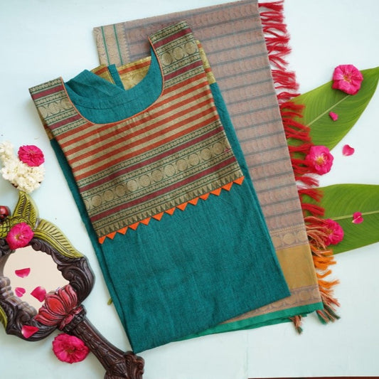 Ready Made Kanchi Cotton Kurti Top & Dupatta PC4948