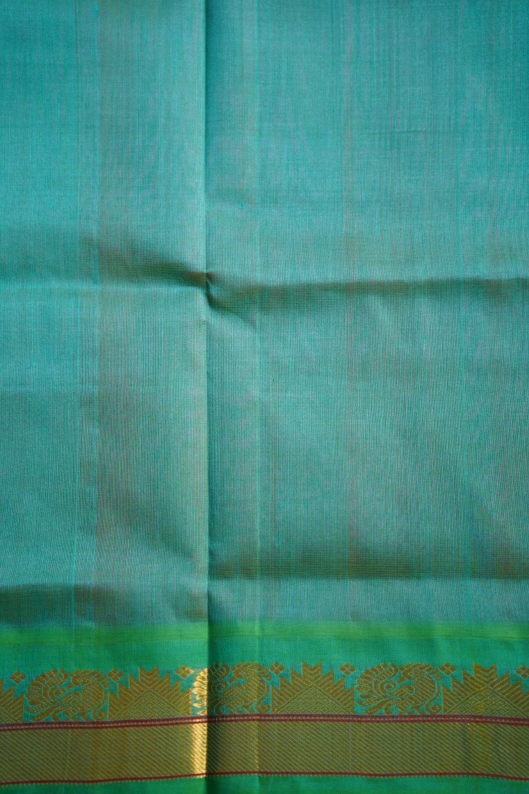 Kanchi  Silk Cotton Saree  With Zari Border  PC8993
