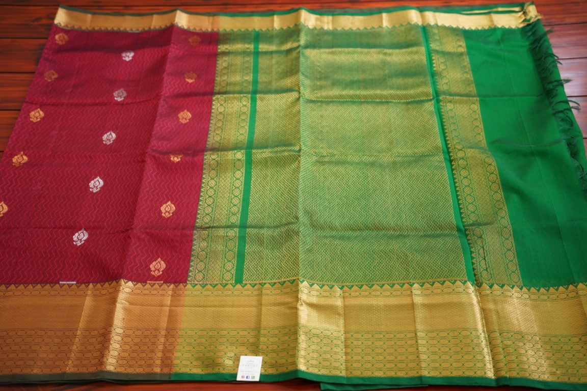 Kanchi Handloom Silk Cotton Saree PC7536