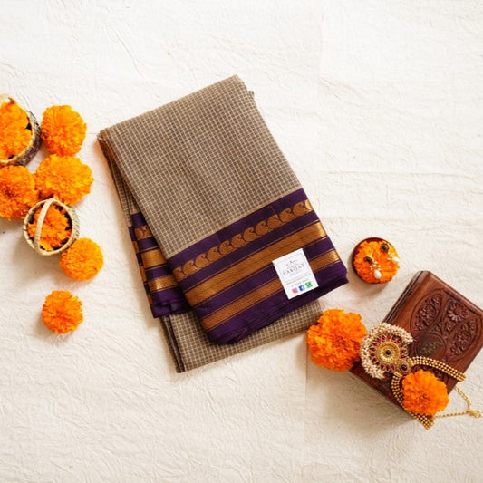 Gadwal handloom Cotton Saree silk border PC7632