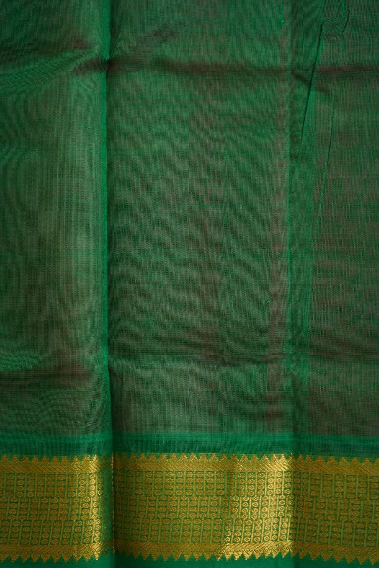 Kollam Block Printed Kanchi Silk Cotton Saree PC7788