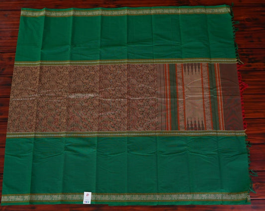 3 part Vanasingaram Kanchi handloom Cotton saree PC1629 freeshipping - Parijat Collections