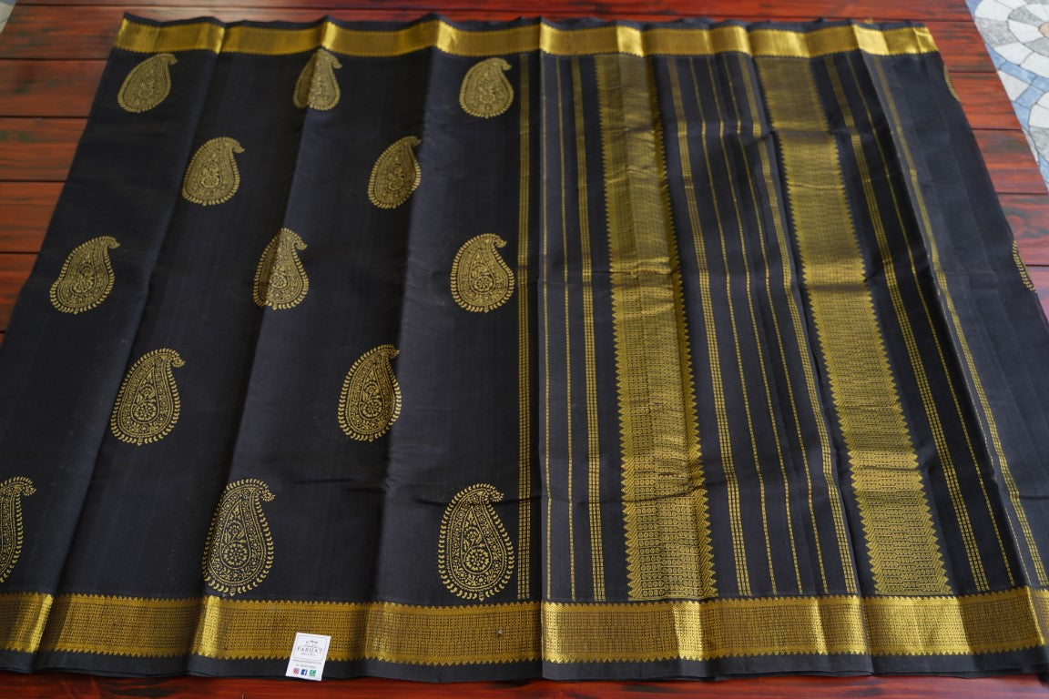 Block Printed Kanchi Silk Cotton Saree PC3862 freeshipping - Parijat Collections