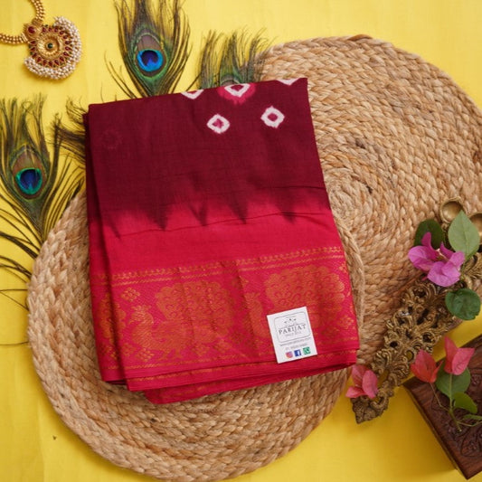 Sungadi handloom Cotton Saree With Jari Border PC9326