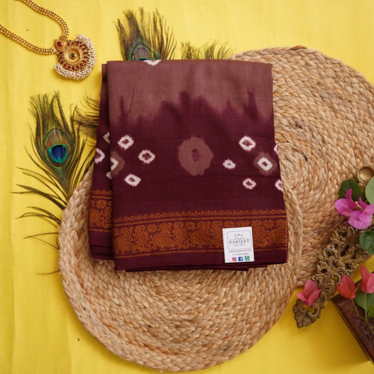Sungadi handloom Cotton Saree With Jari Border PC9305
