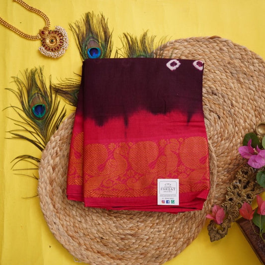 Sungadi handloom Cotton Saree With Jari Border PC9261