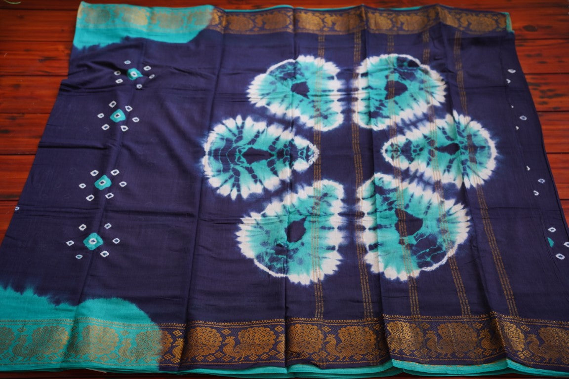Sungadi handloom Cotton Saree With Jari Border PC9314
