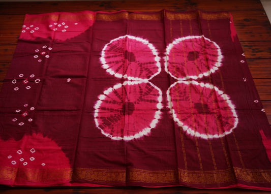 Sungadi handloom Cotton Saree With Jari Border PC9304