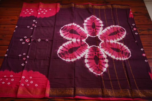 Sungadi handloom Cotton Saree With Jari Border PC9346