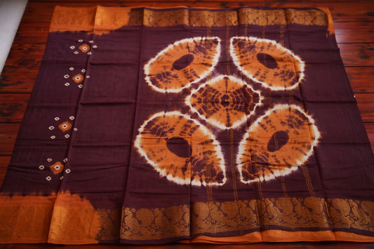 Sungadi handloom Cotton Saree With Jari Border PC9264