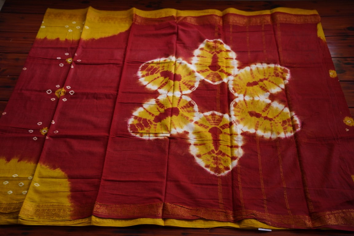 Sungadi handloom Cotton Saree With Jari Border PC9286