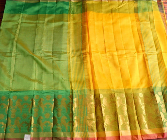 Mangalgiri Silk Cotton Saree PC4981 freeshipping - Parijat Collections