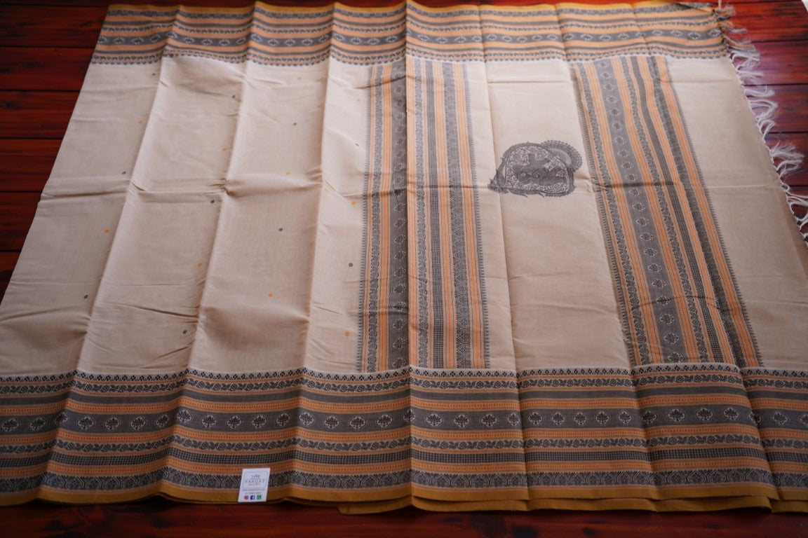 Kanchi handloom Cotton saree PC7909