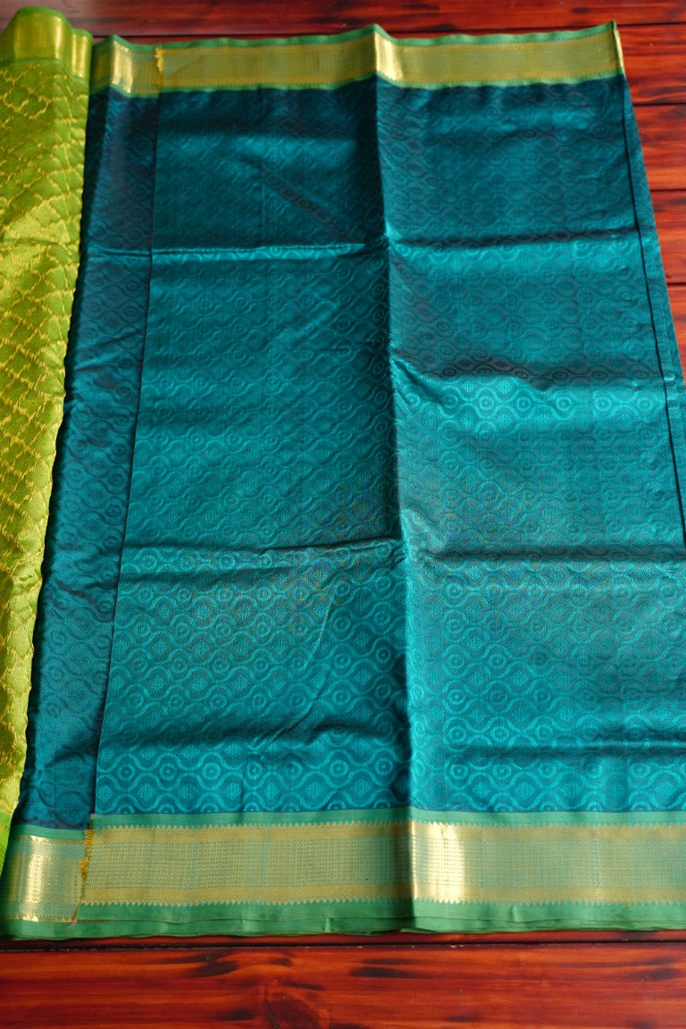 9 yards Kanchi Handloom Silk Cotton Saree PC4737 freeshipping - Parijat Collections