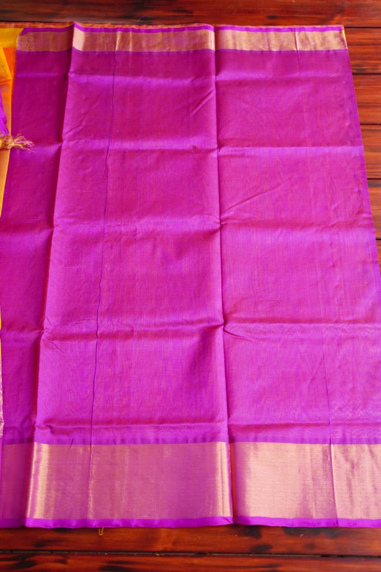 Kanchi Handloom Silk Cotton Saree PC4753 freeshipping - Parijat Collections