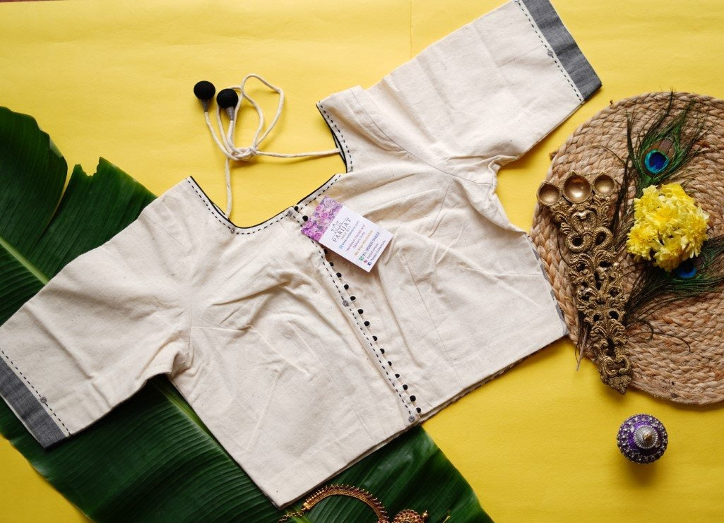 Readymade handloom cotton Blouse PC4889 freeshipping - Parijat Collections