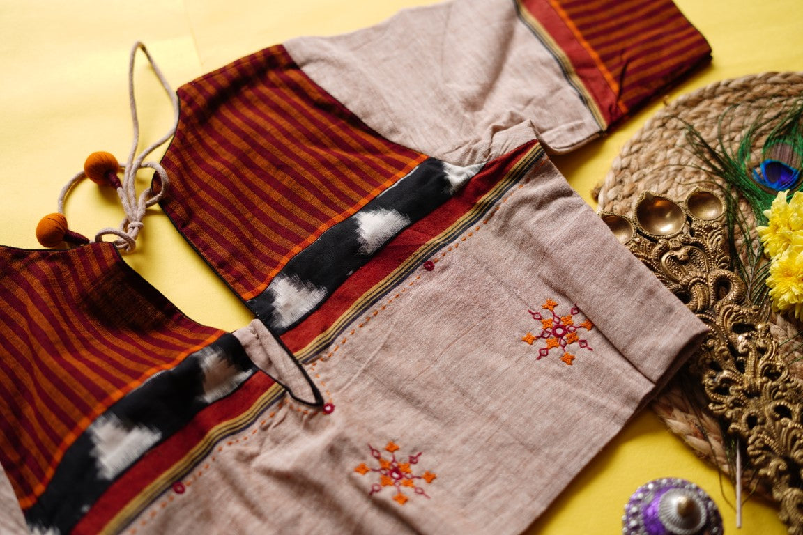 Readymade handloom cotton Blouse PC4901 freeshipping - Parijat Collections