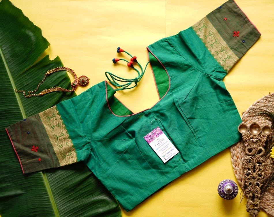 Readymade handloom cotton Blouse PC4905 freeshipping - Parijat Collections