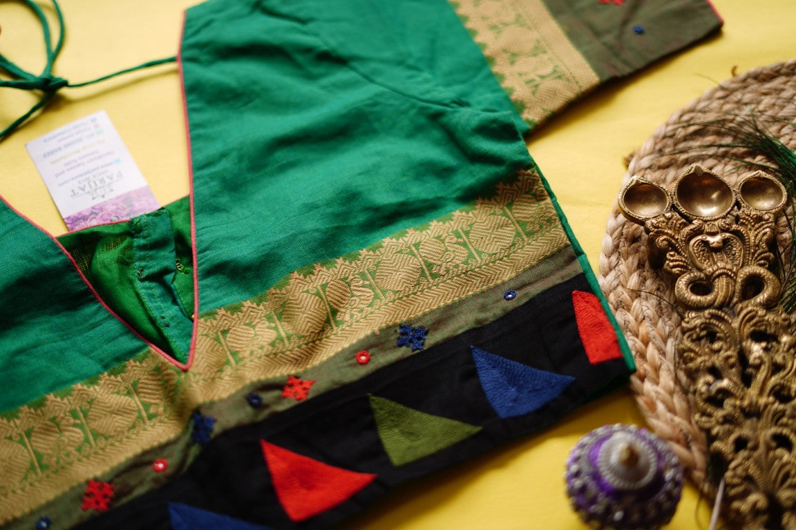 Readymade handloom cotton Blouse PC4905 freeshipping - Parijat Collections