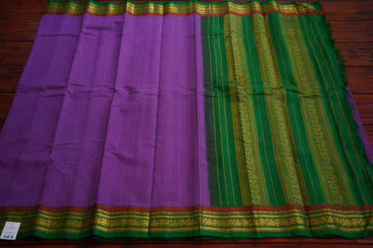 Gadwal handloom Cotton Saree silk border PC6387