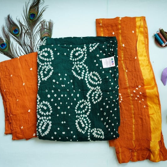 Cotton Bandini Salwar Material suit set PC6743