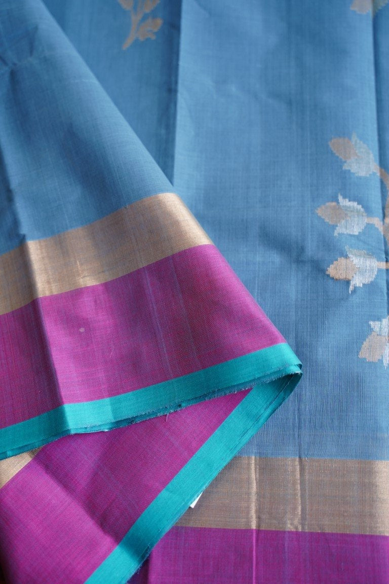 Kovai handloom Cotton saree with jari border PC5441 freeshipping - Parijat Collections