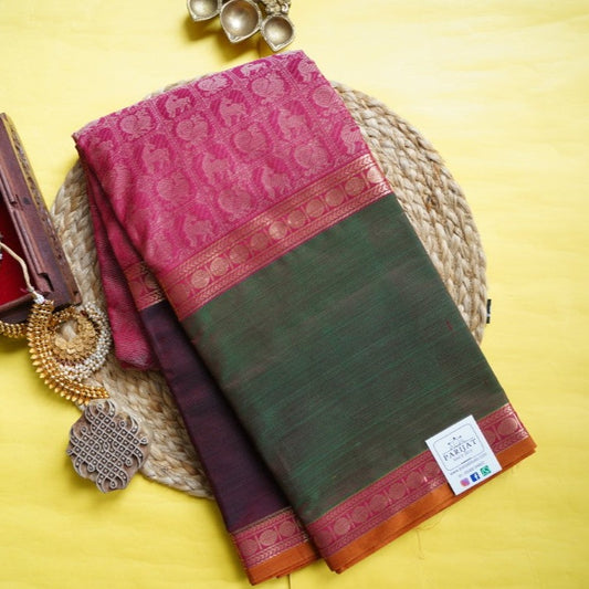 Vanasingaram Kanchi Silk Cotton Saree PC8668