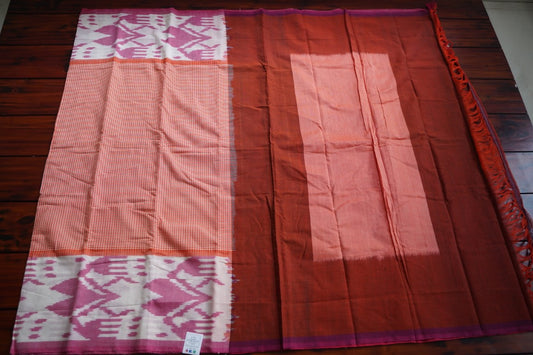 Ikat handloom Cotton Saree PC8598