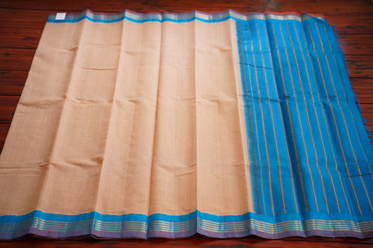 Gadwal handloom Cotton Saree silk border PC6913