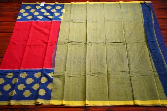 Ikat handloom Cotton Saree PC8404