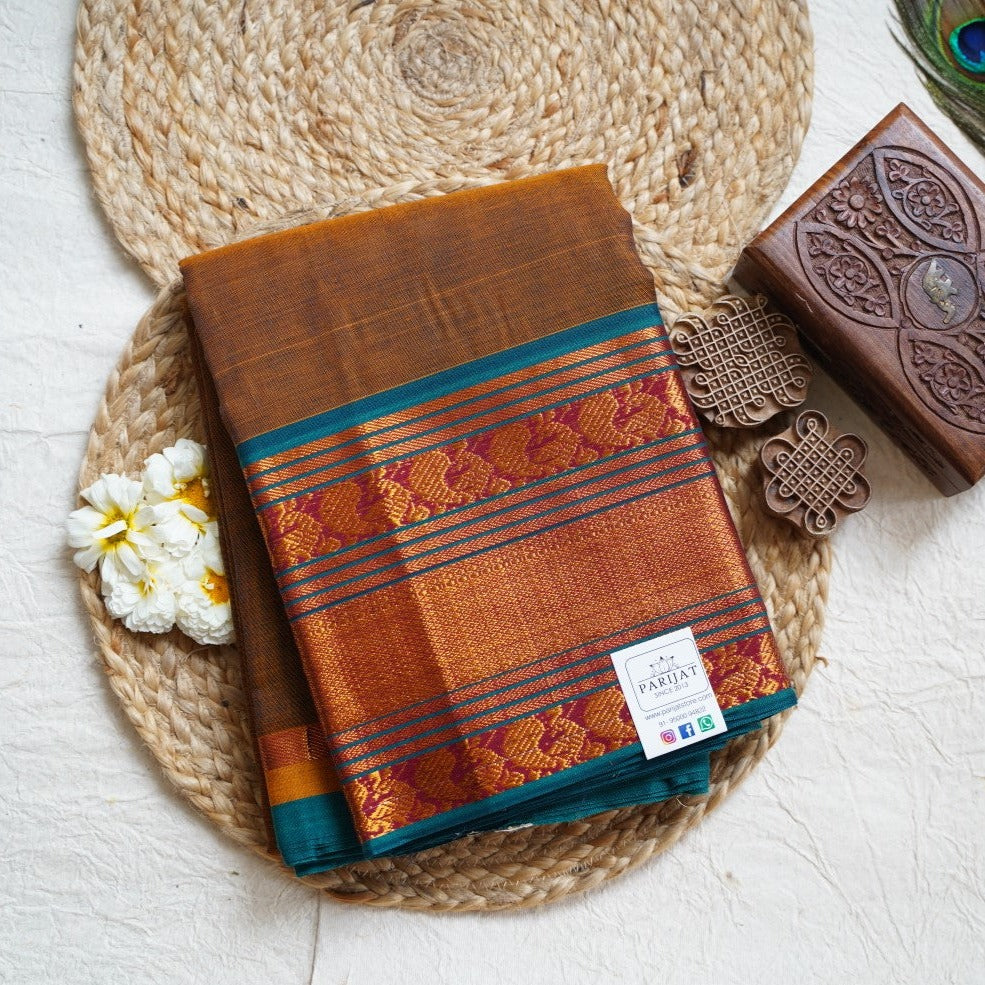 Narayanapet handloom Cotton Saree with Jari border PC9685