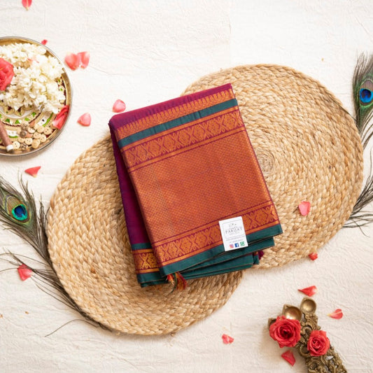 Narayanapet handloom Cotton Saree with Jari border PC9827
