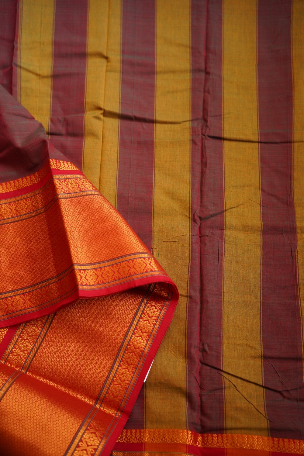 Narayanapet handloom Cotton Saree with Jari border PC9824