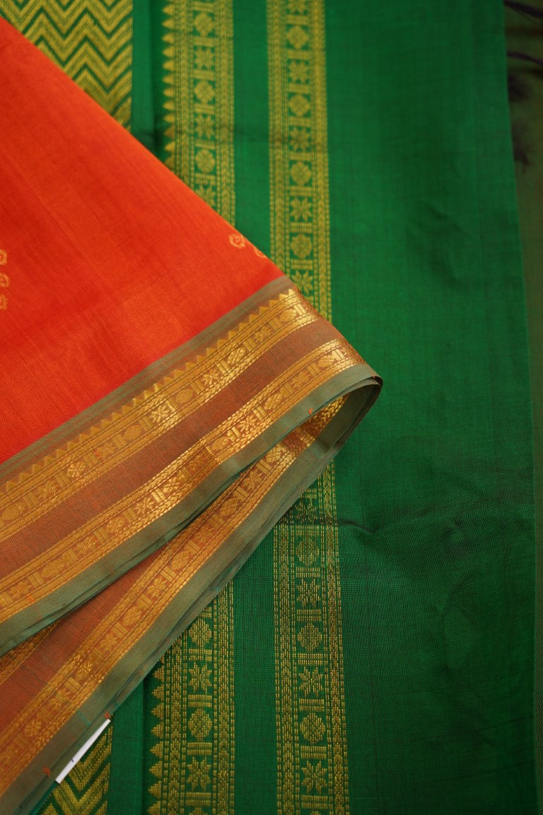 Korvai Kanchi Handloom Silk Cotton Saree PC7043