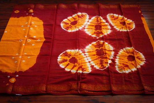 Hand Knotted Sungadi Cotton saree PC8632