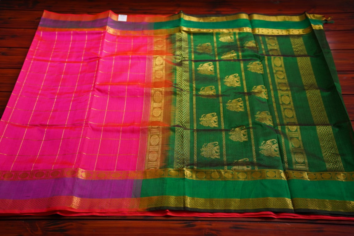 Kanchi Handloom Silk Cotton Saree PC8676
